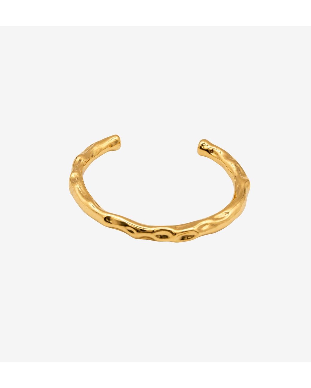Uchi and Soto Metallic Kin Molten Structured Bangle