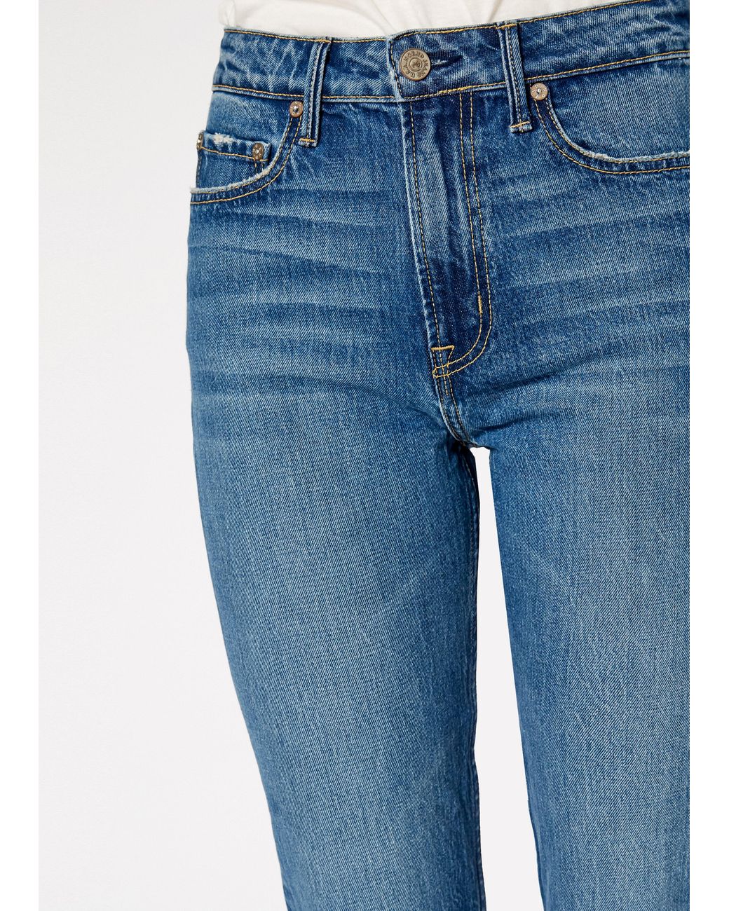 NOEND Blue Eve Slim Straight Crop Jeans