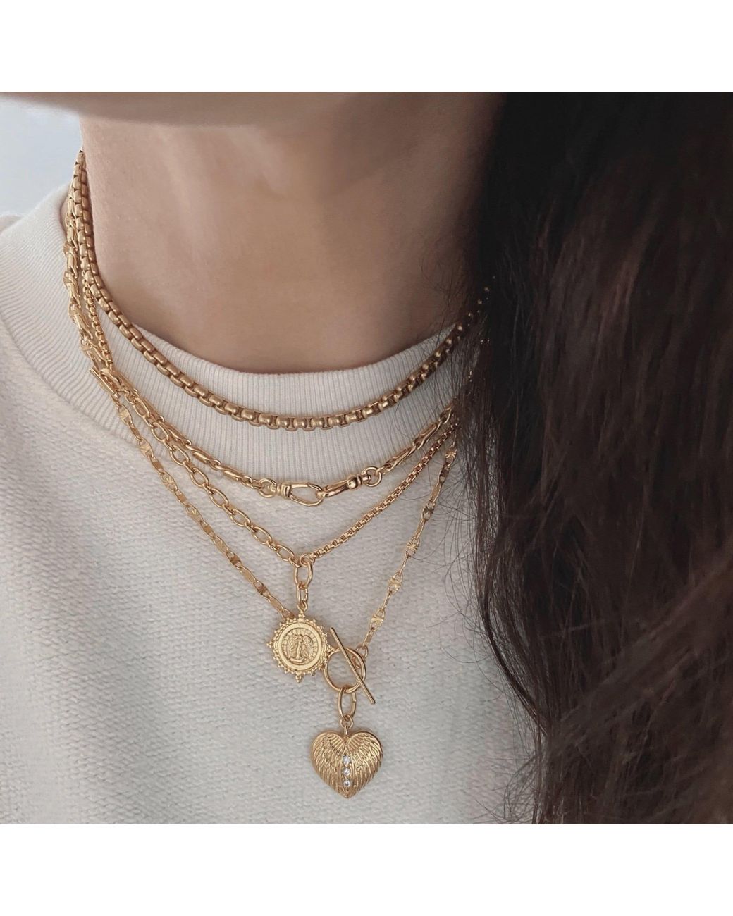 IN CAUDA VENENUM Metallic Milo Necklace