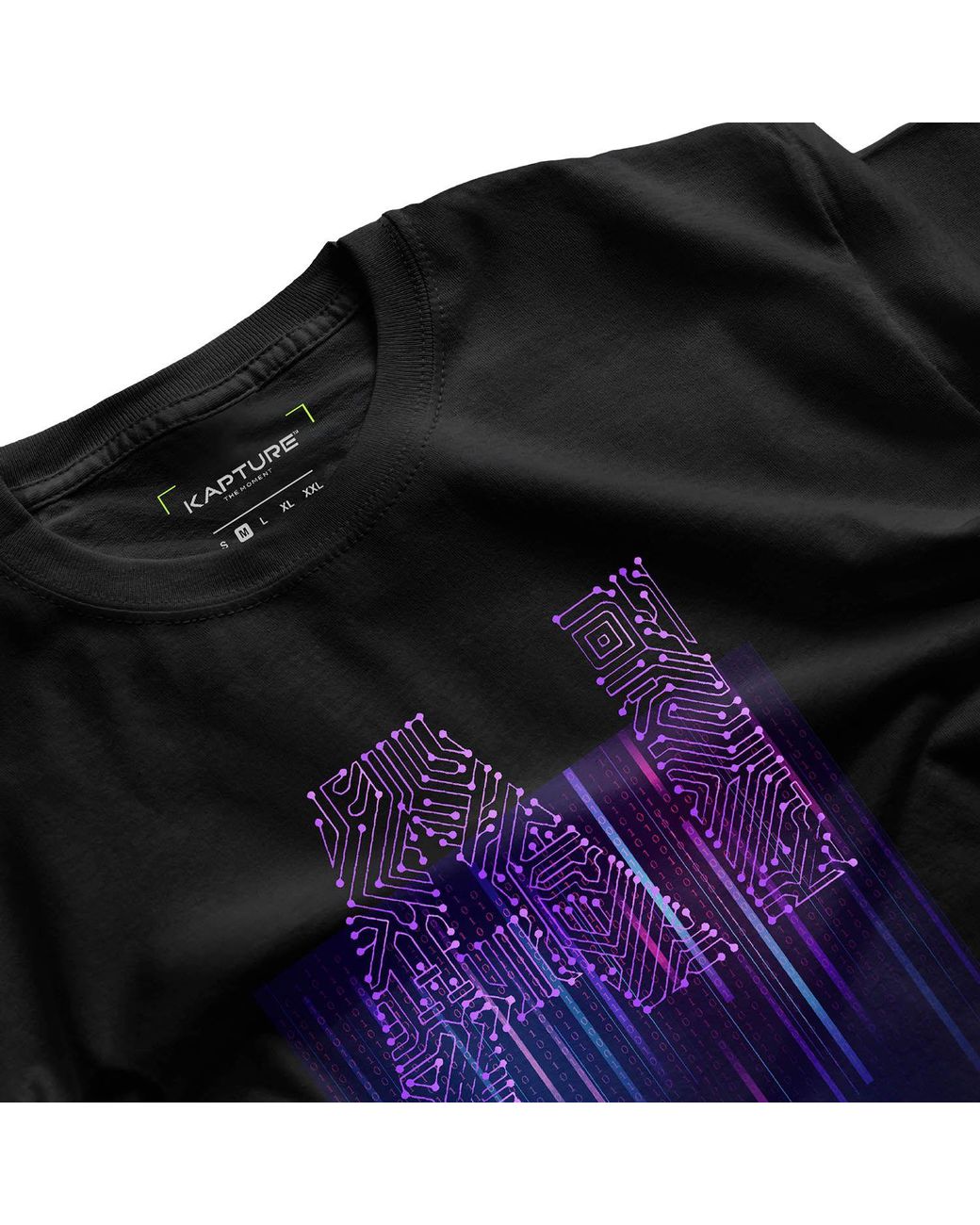 Kapture Black Ai Is Not The Enemy Printed Tee for men