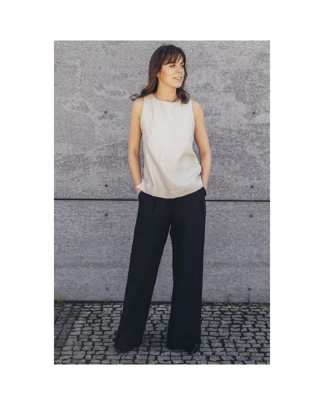 Oh!Zuza Pink Neutrals Echo Viscose Top Wide Straps