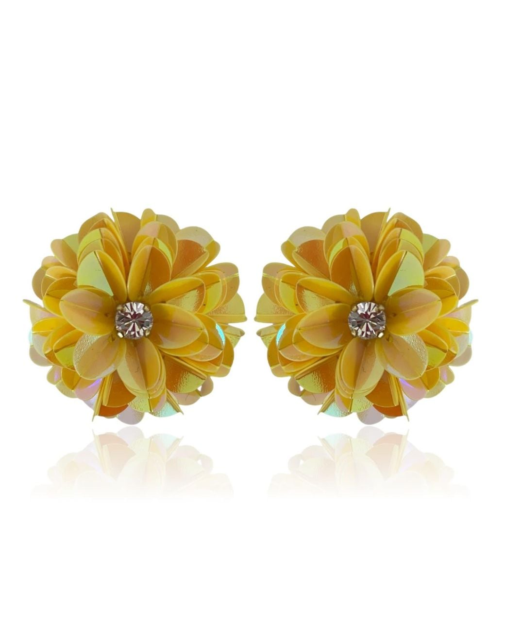 PINAR OZEVLAT Yellow Blossom Studs