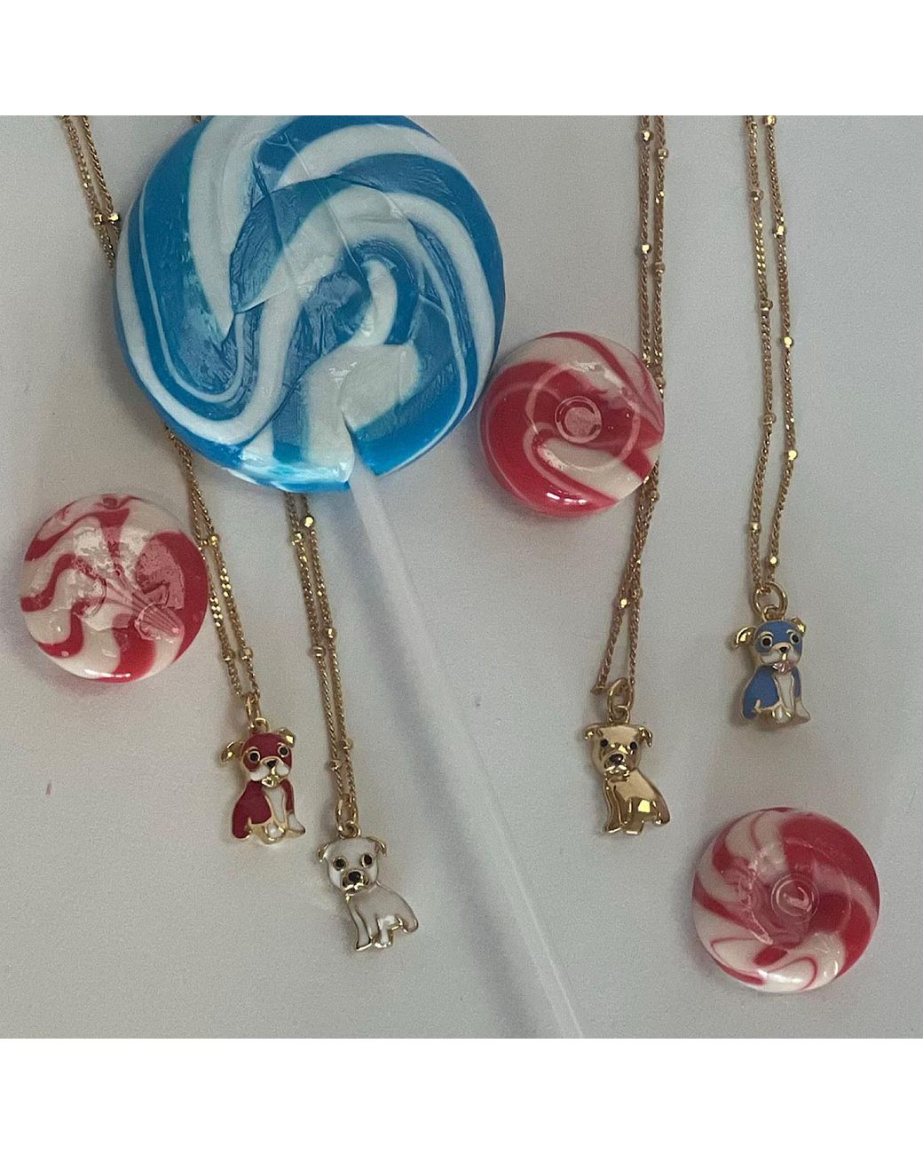 Cloud Haven Metallic Mini Bulldog Sweetie Pendant