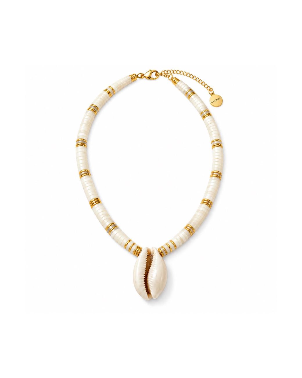 Lalinde Metallic Neutrals Reef Nácar Necklace