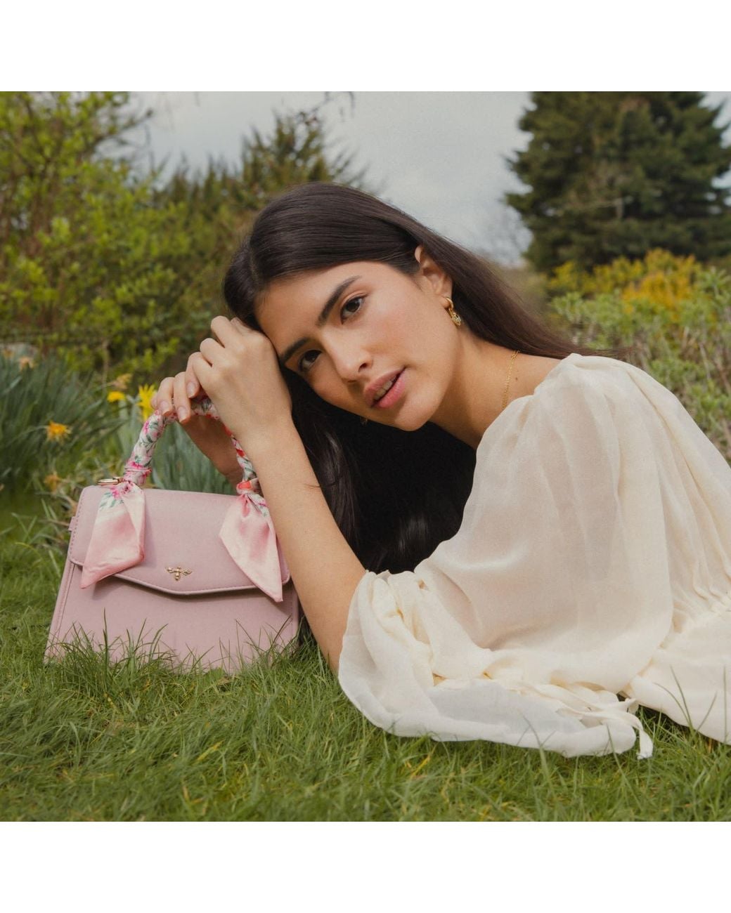 Fable England Pink Structured Tote Bag Small
