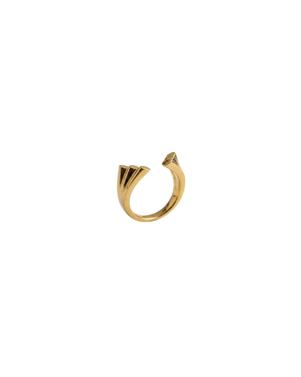 Gutta Design Metallic Symmetry Ring Plated