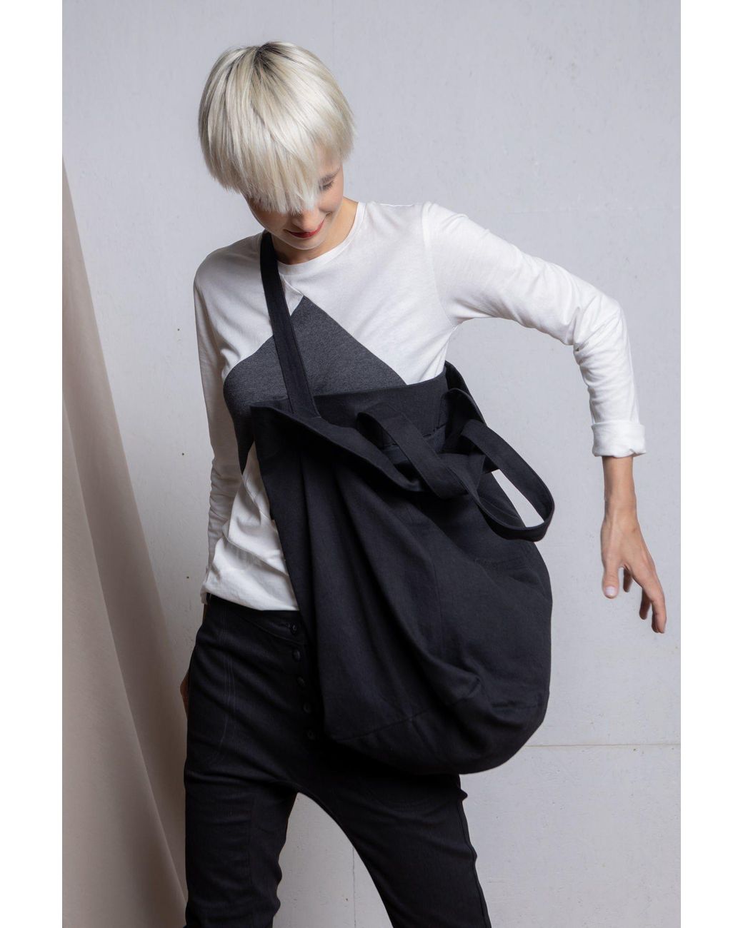 Reet Aus Black Denim Bag