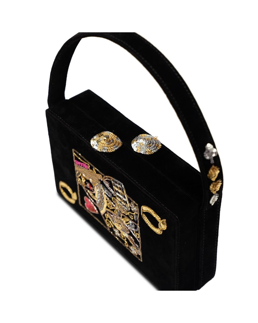 Simitri Black Poker Clutch