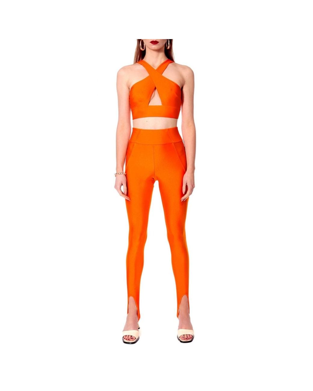 AGGI by HALEWSKI Isla Neon Orange Top