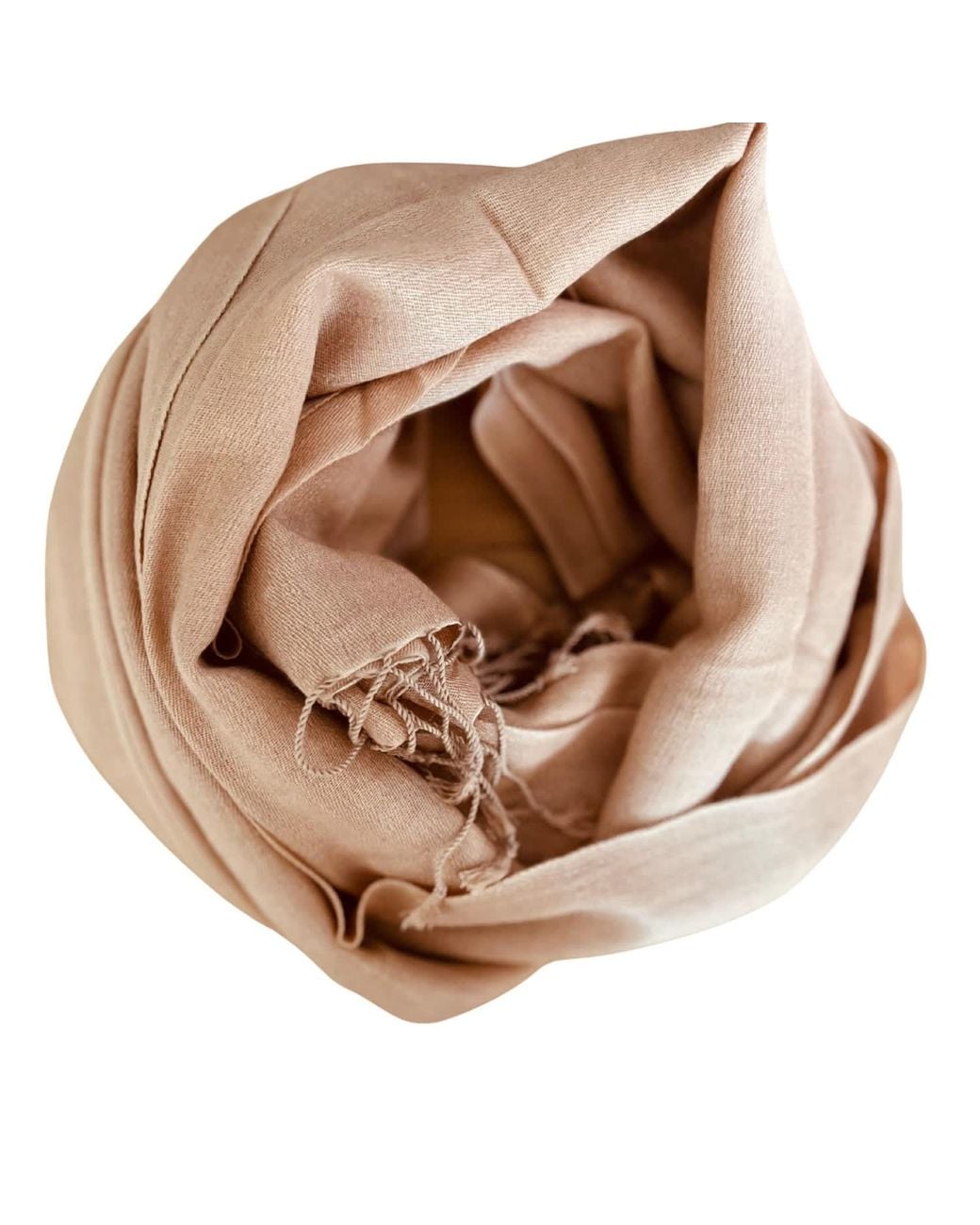 Heritagemoda Brown Neutrals Handwoven Warm Sand Cashmere Silk Scarf