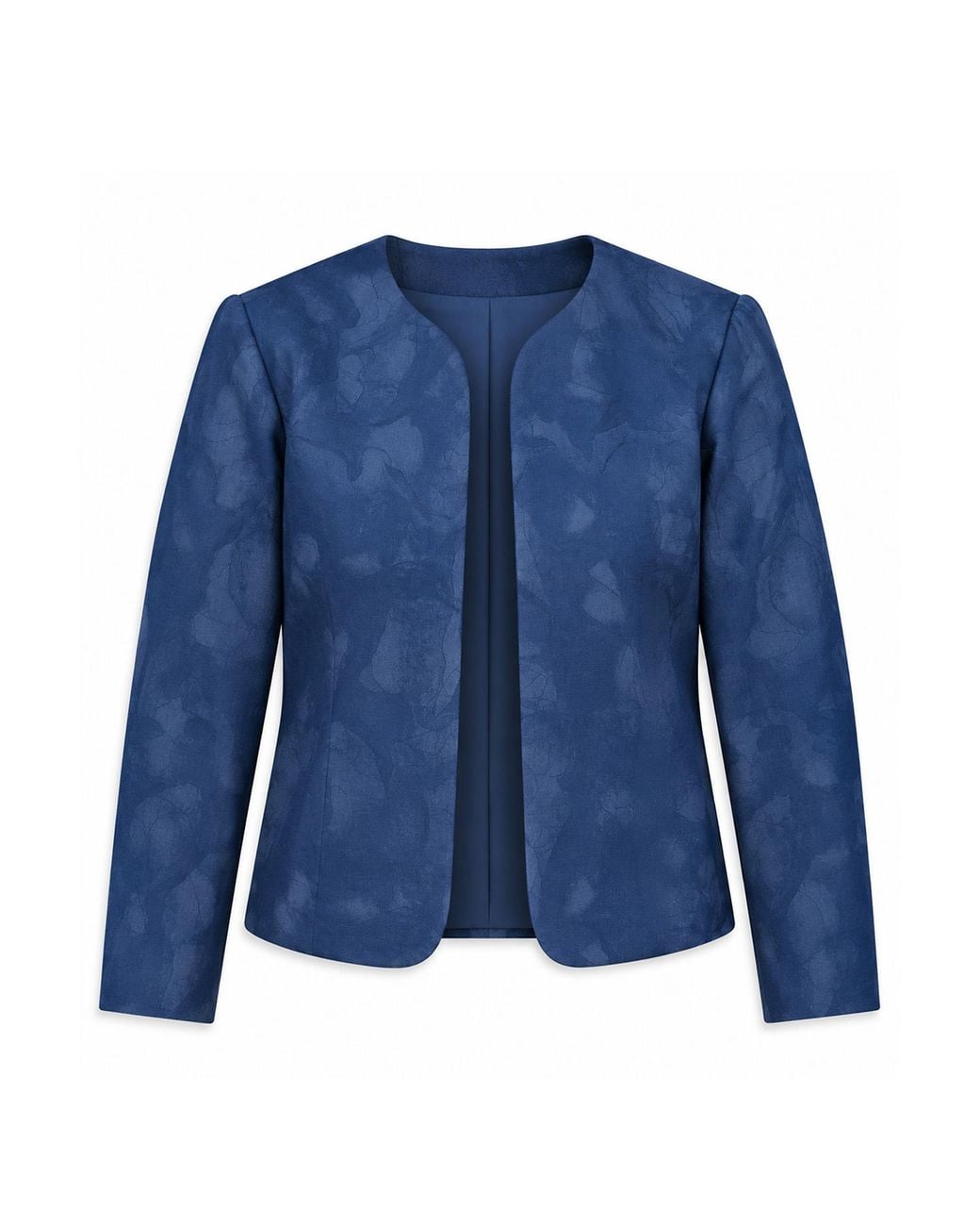 Stovaria Blue Cotton Denim Statement Jacket