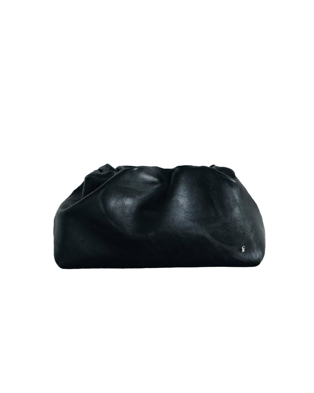 Sd Collection Black Cove Ruched Clutch