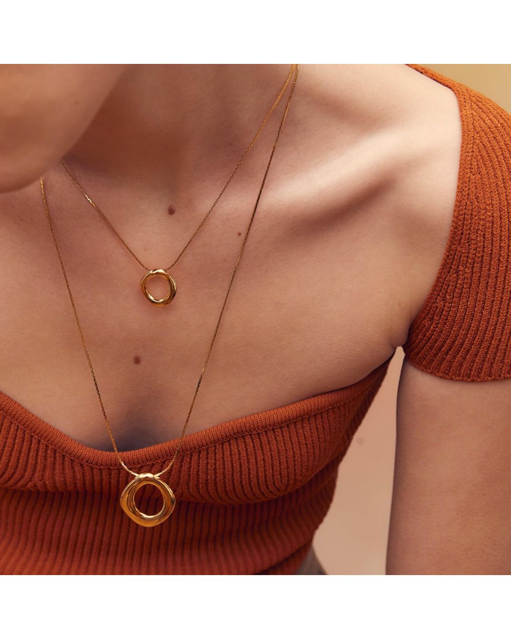 Biko Jewellery Metallic Cora Pendant Small