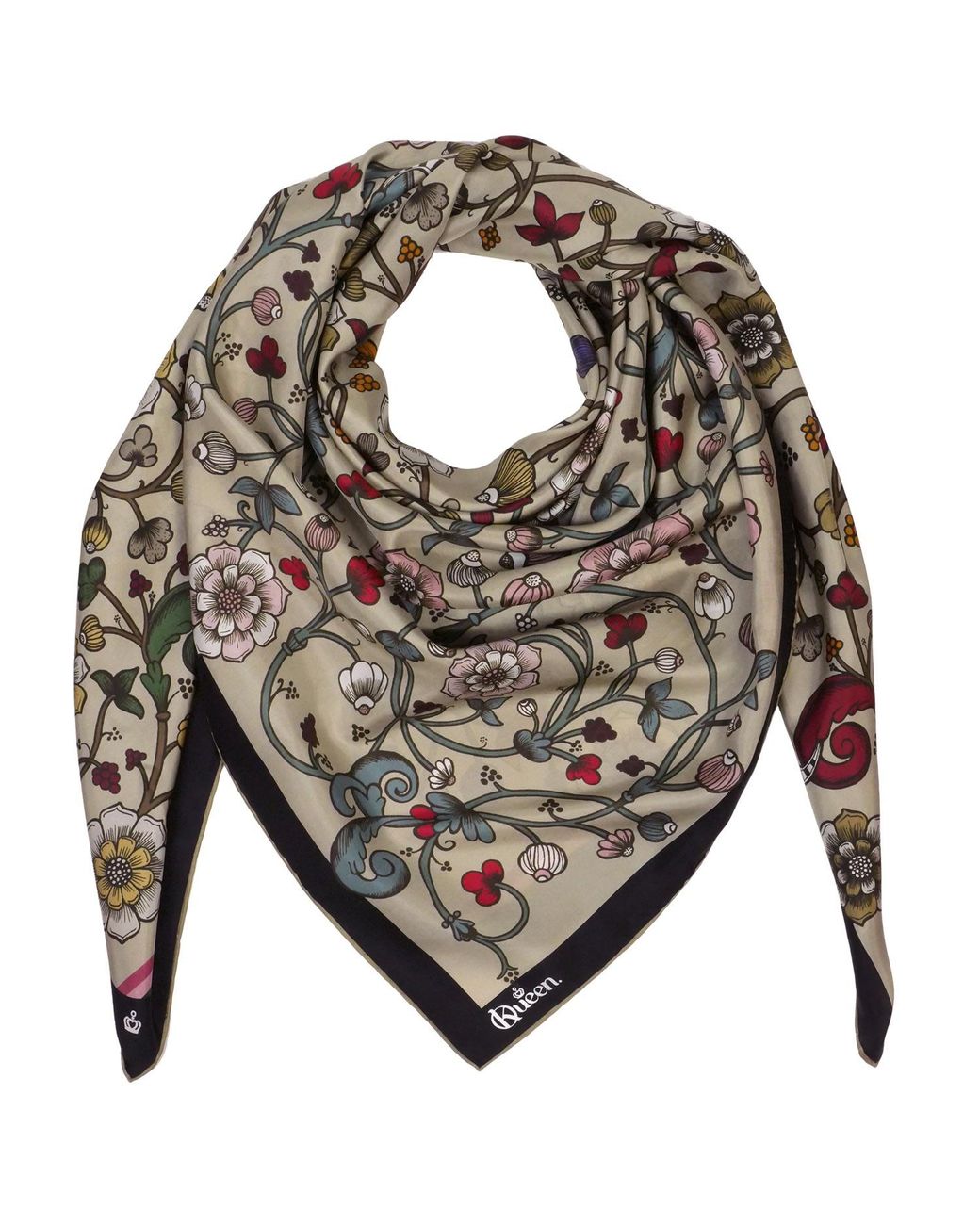 Kueen Metallic Silk Scarf
