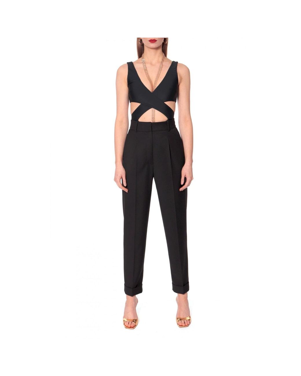AGGI by HALEWSKI Black Nola Matte Bodysuit