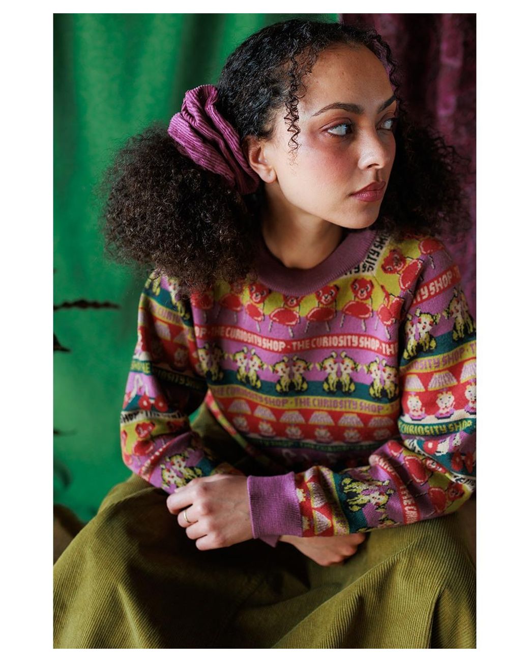 Mabli Red Curiosities Pullover