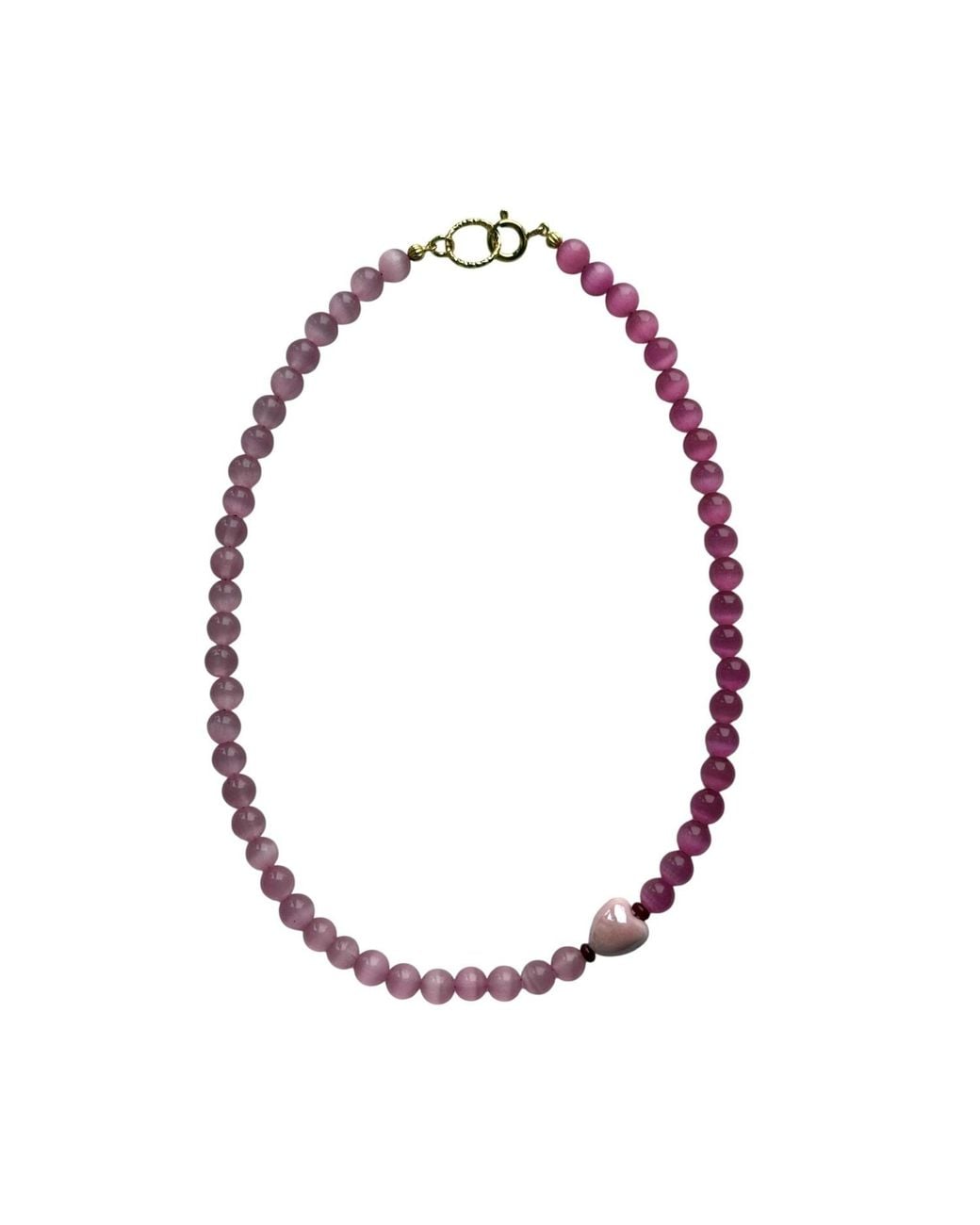 Larsuu Pink Amour Rose No. Two Necklace