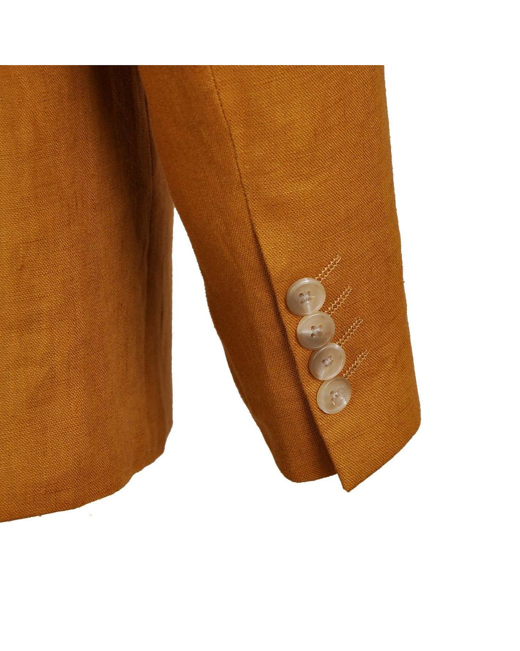 DAVID WEJ Brown Hugo Linen Single Breasted Blazer for men