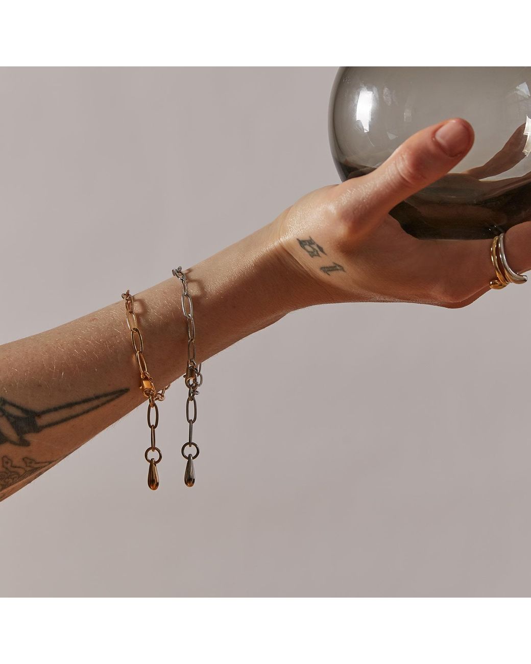 Biko Jewellery Metallic Fine Chainlink Bracelet