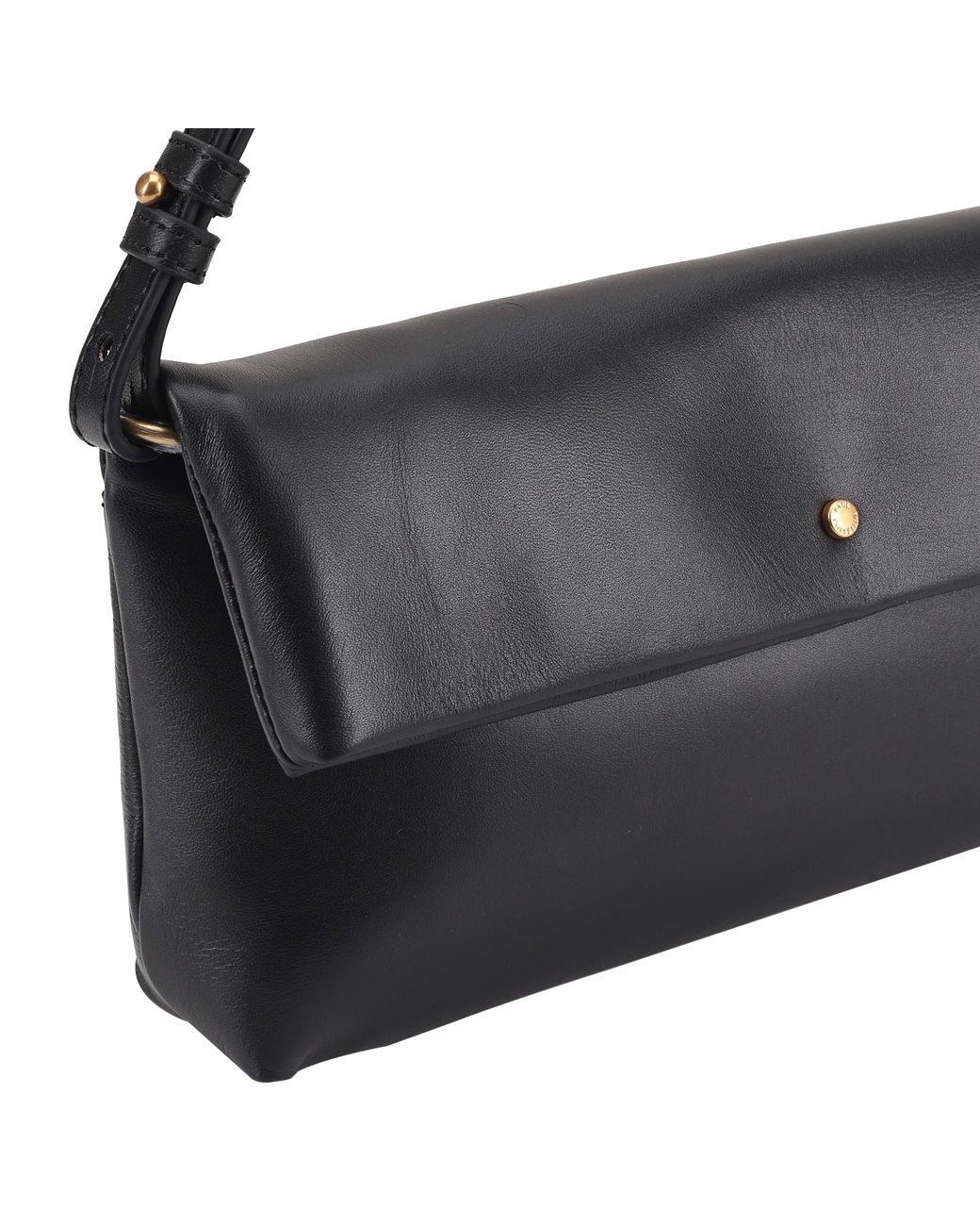 Paul Costelloe Black Theodora Leather Shoulder Bag
