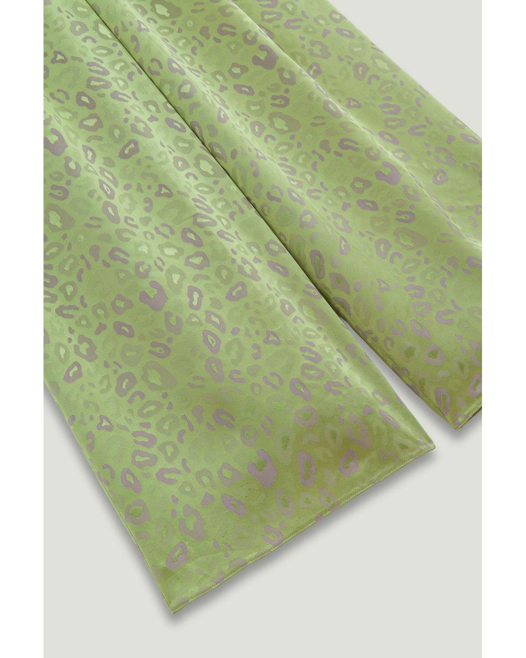 Nocturne Green Printed Wide-Leg Trousers