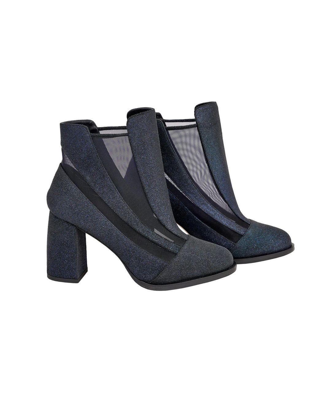 Moon D'elle Blue Raggio Ankle Boots