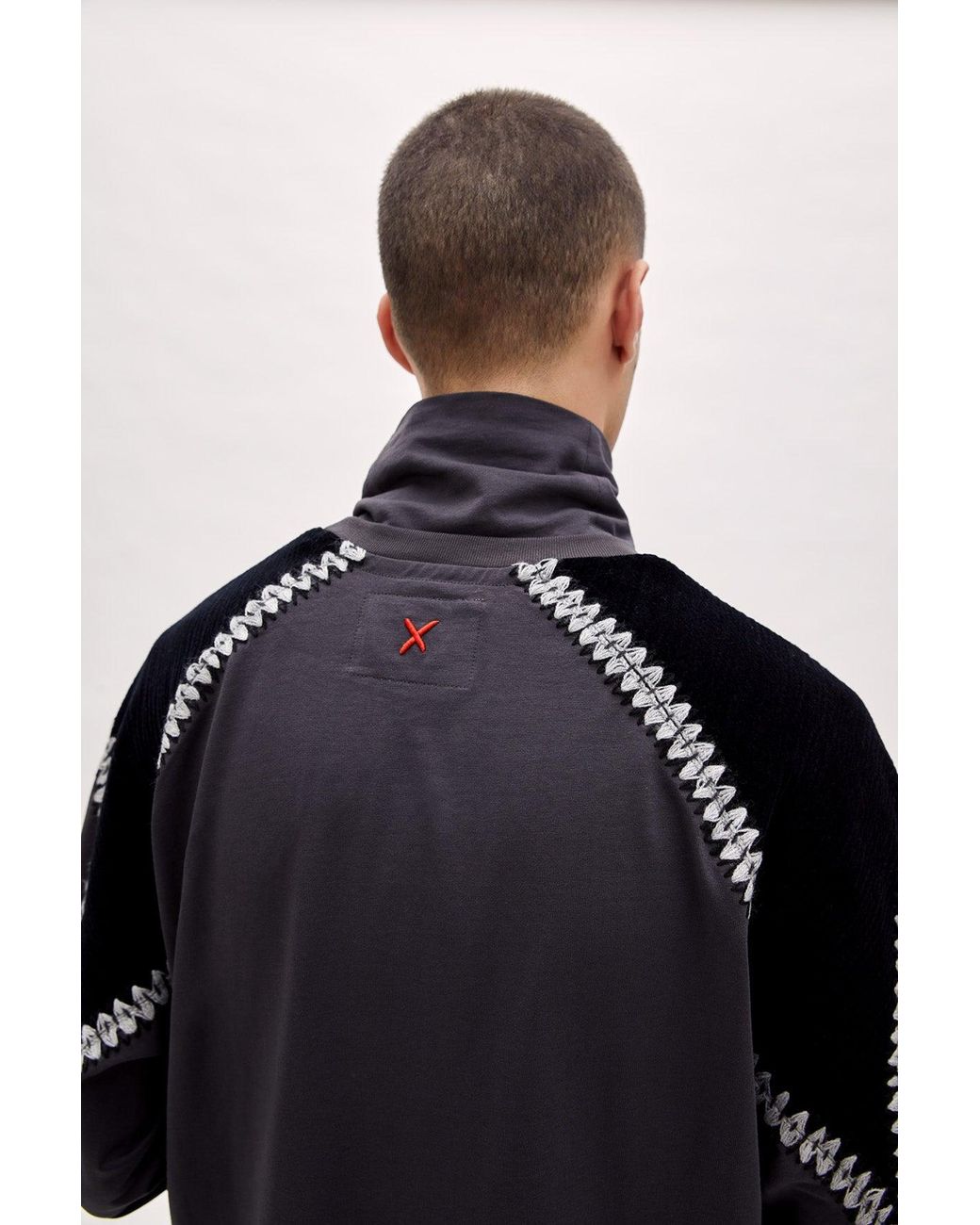 Pcfg Black High Neck Tee for men