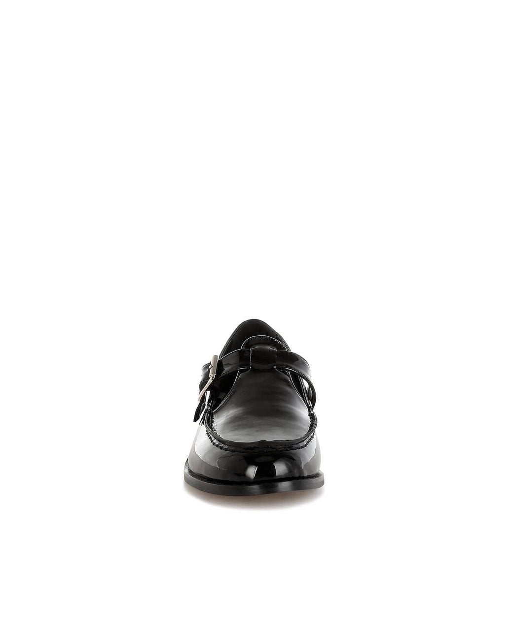 Rag & Co Natural Neutrals Swenson Patent Pleather Mary Jane Loafers