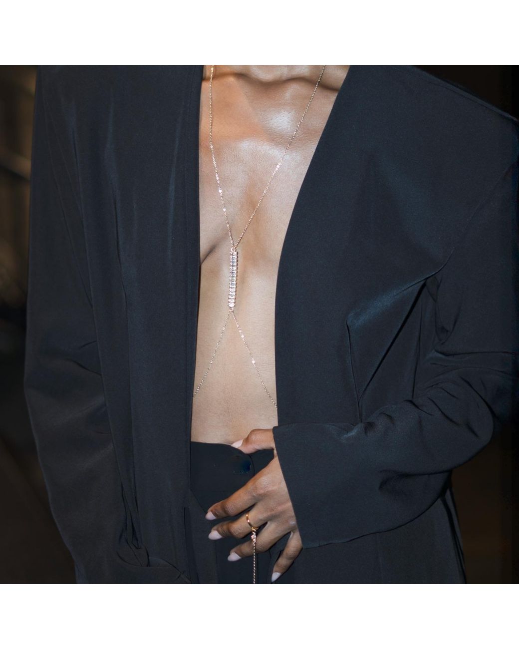 Studio Baloge Metallic Axis Body Chain