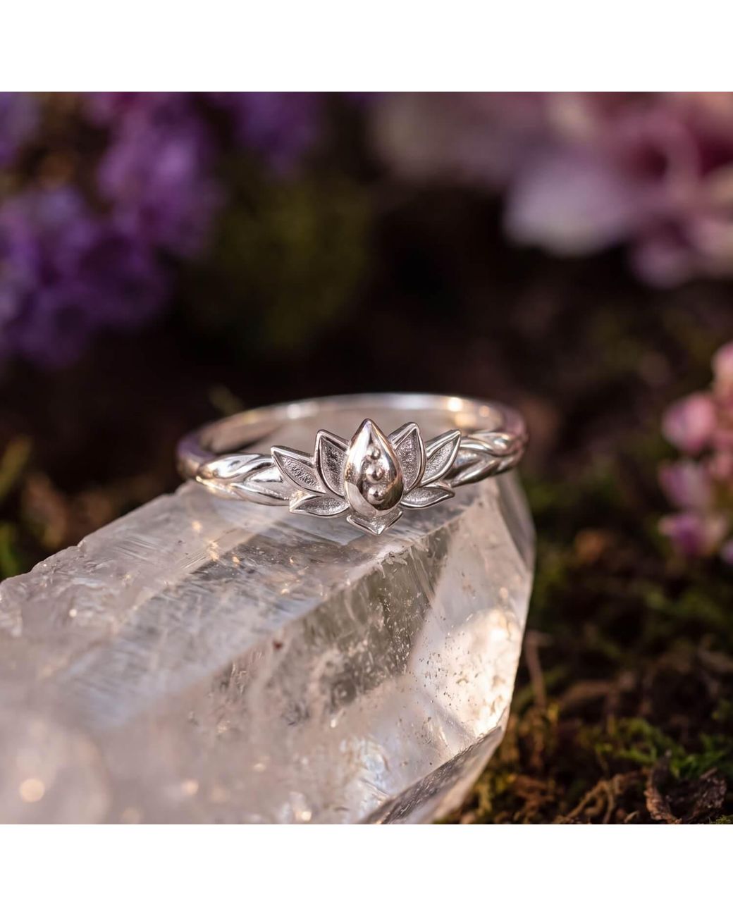 Azura Jewelry New York White Lotus Of The Journey Ring Vermeil