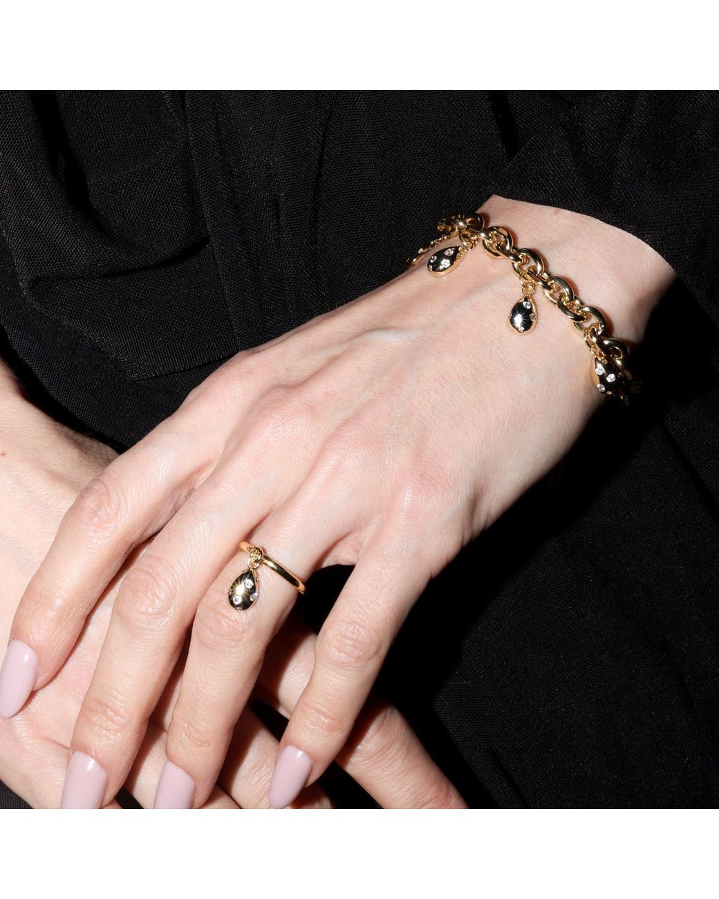 Studio Baloge Metallic Goutte D Or Bracelet