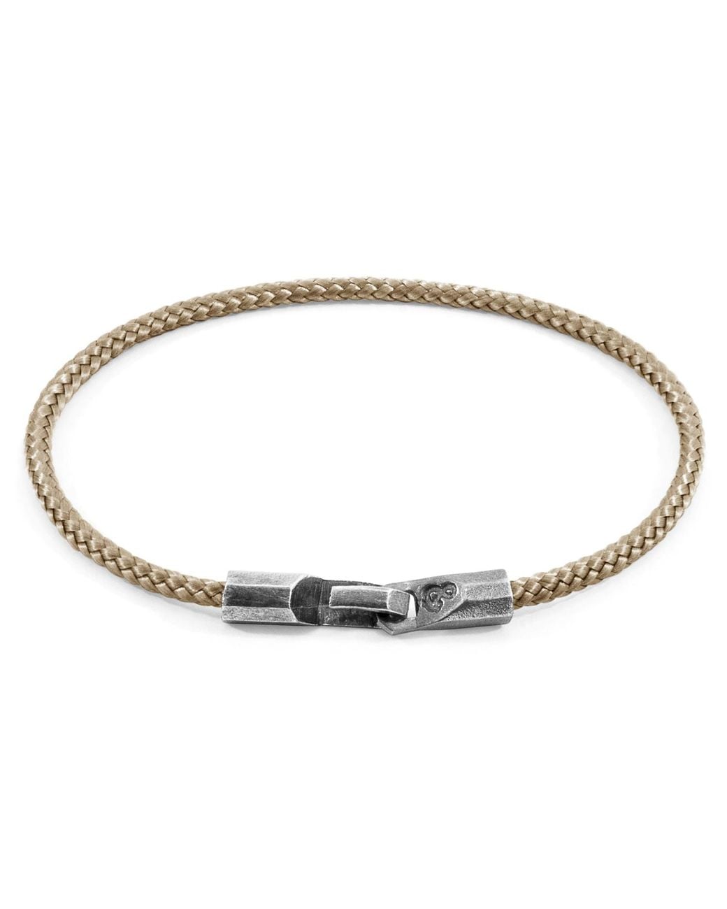 Anchor and Crew Metallic Sand Talbot & Rope Bracelet for men