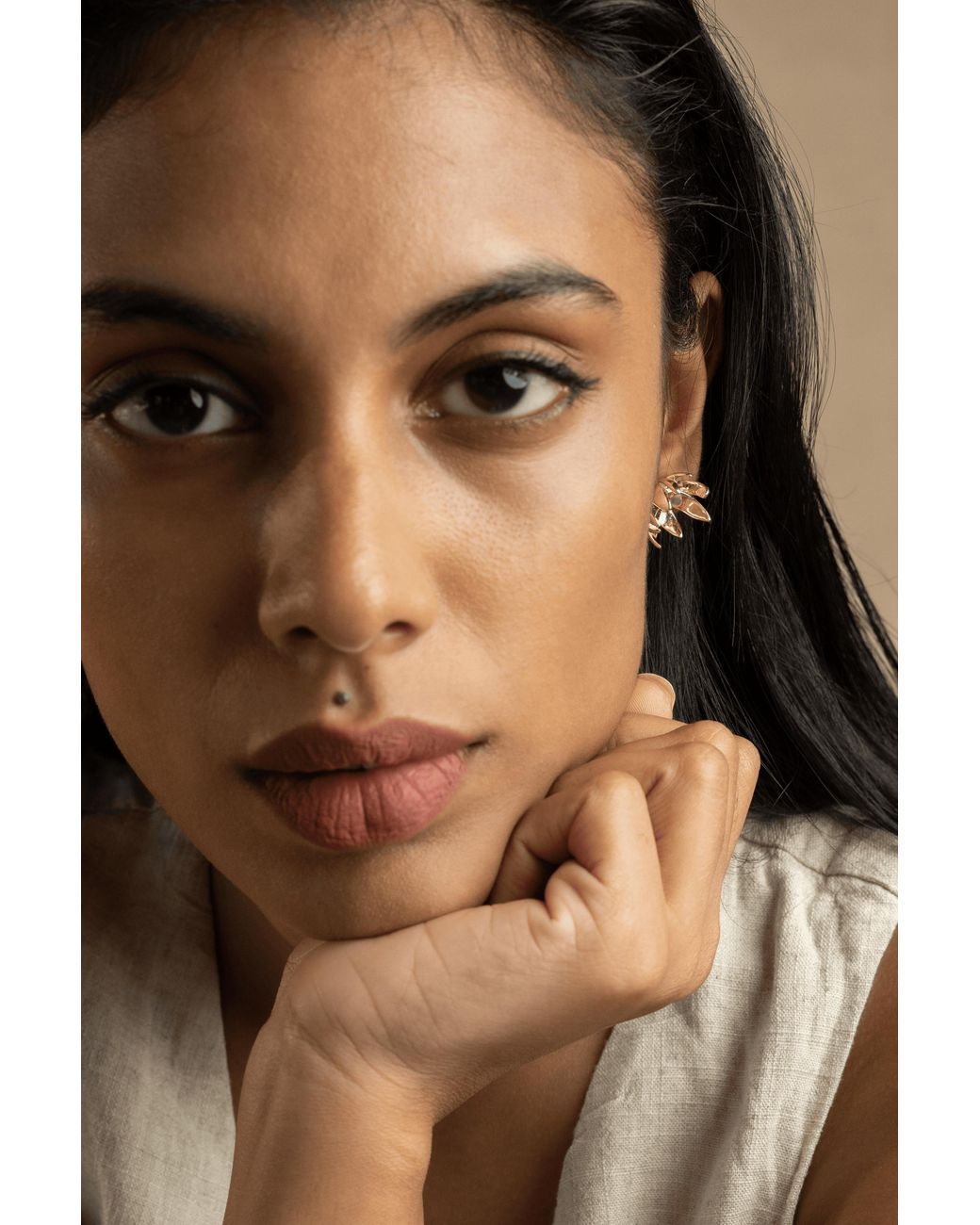 Zynnia Collective Metallic Full Bloom Studs