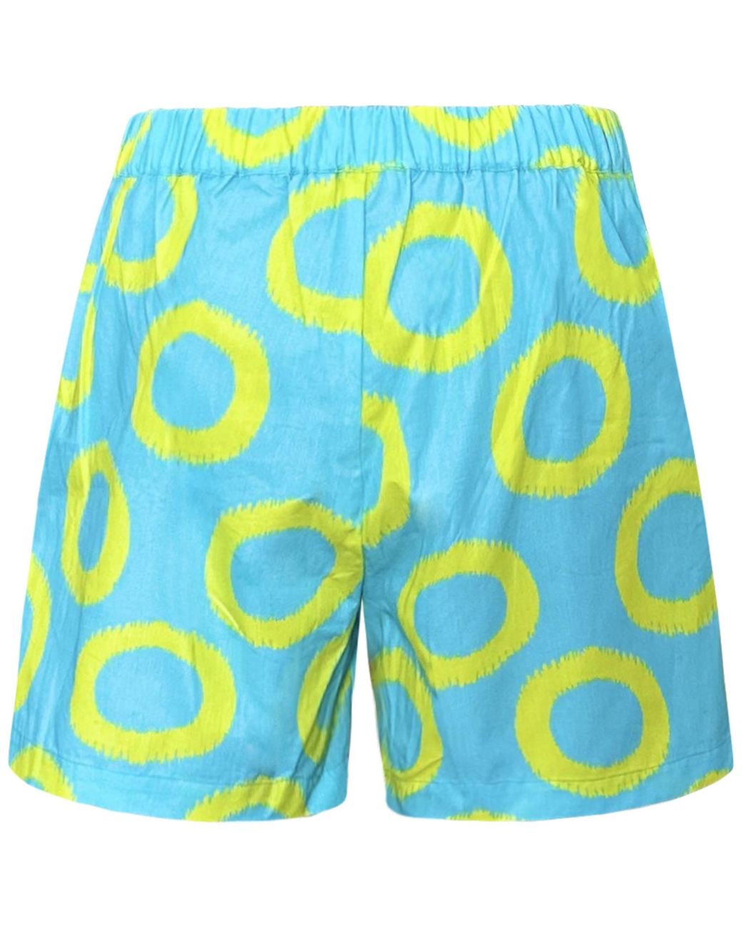 Perlavera Blue Ceny Aqua- Printed Cotton Short