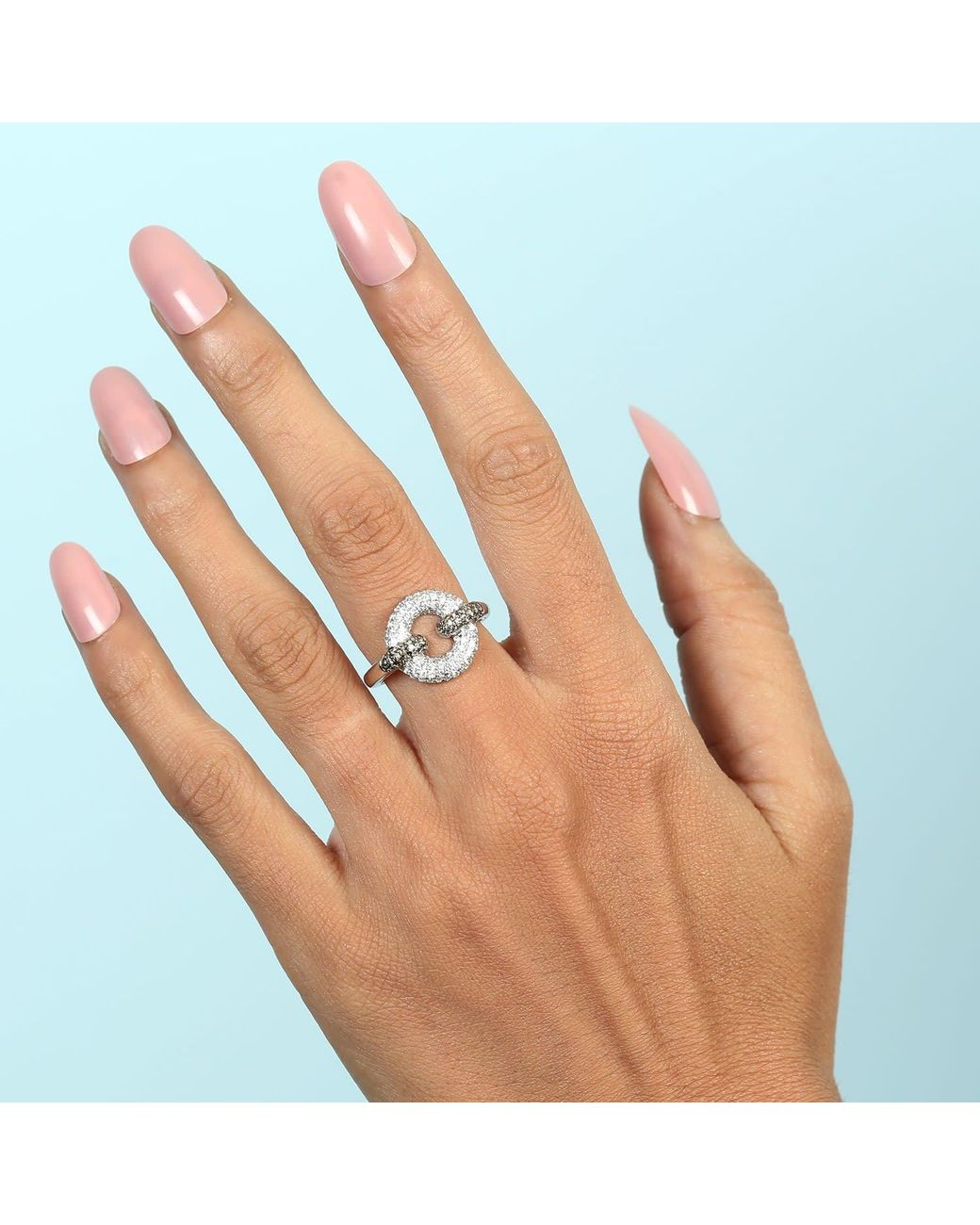 Artisan Metallic Diamond Pave Ring
