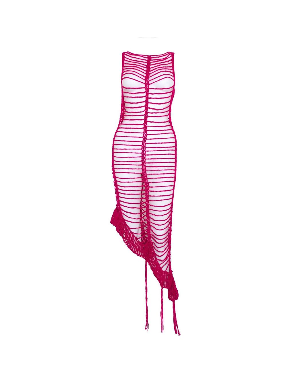 Paloma Lira Pink Spiderweb Fiucsa Dreess