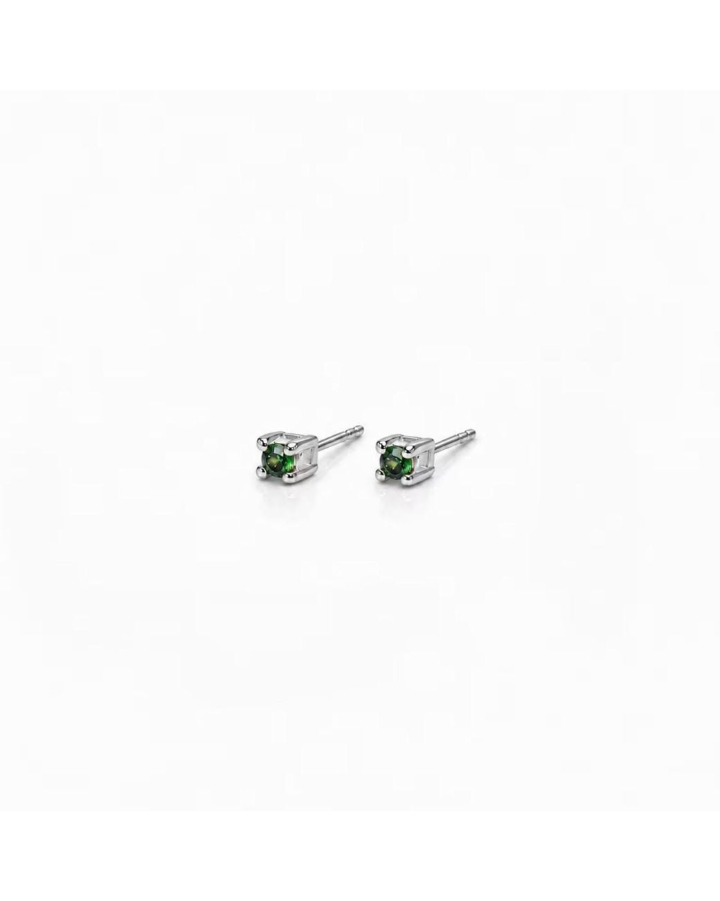The Jewellery Store London Multicolor Emerald Quartz Tiny Studs