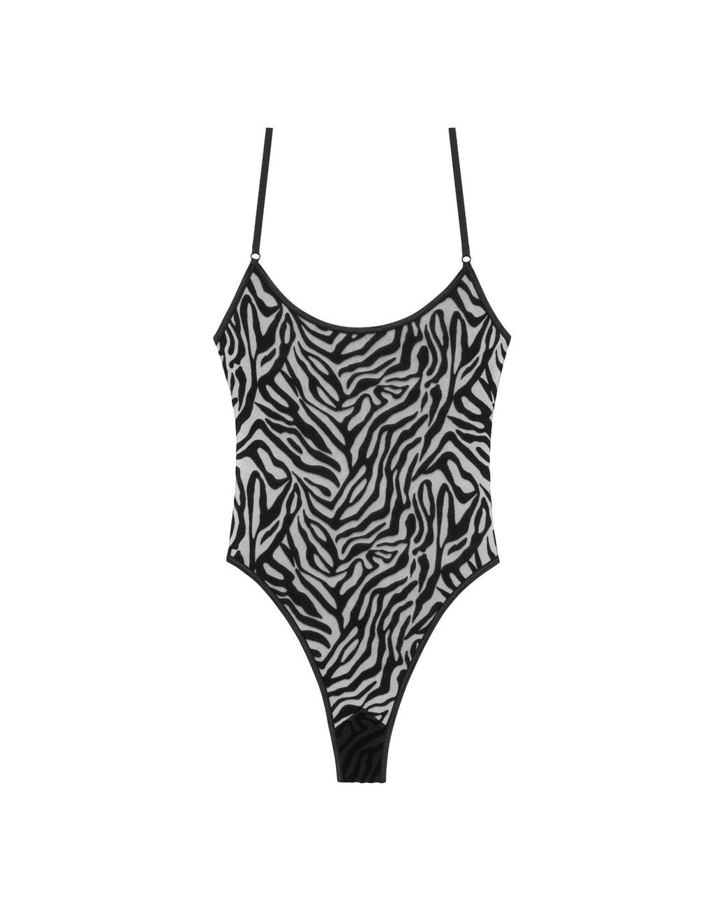 Perilla Lingerie Black Kylie Bodysuit