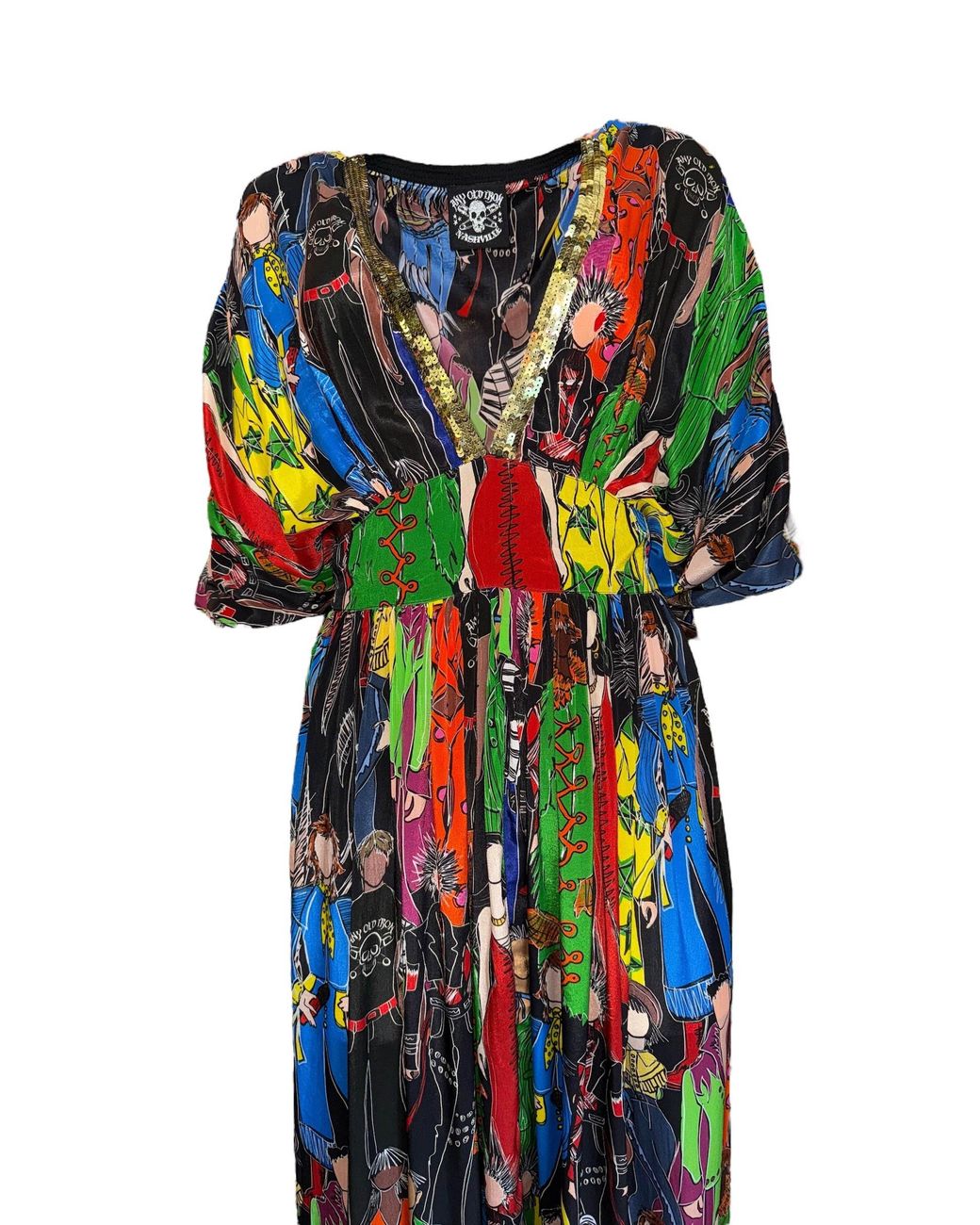 Any Old Iron White Heroes Kaftan Dress