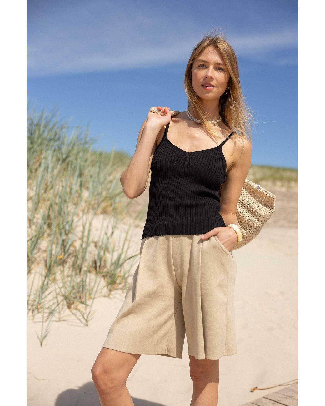 SALANIDA Black Sotto Top