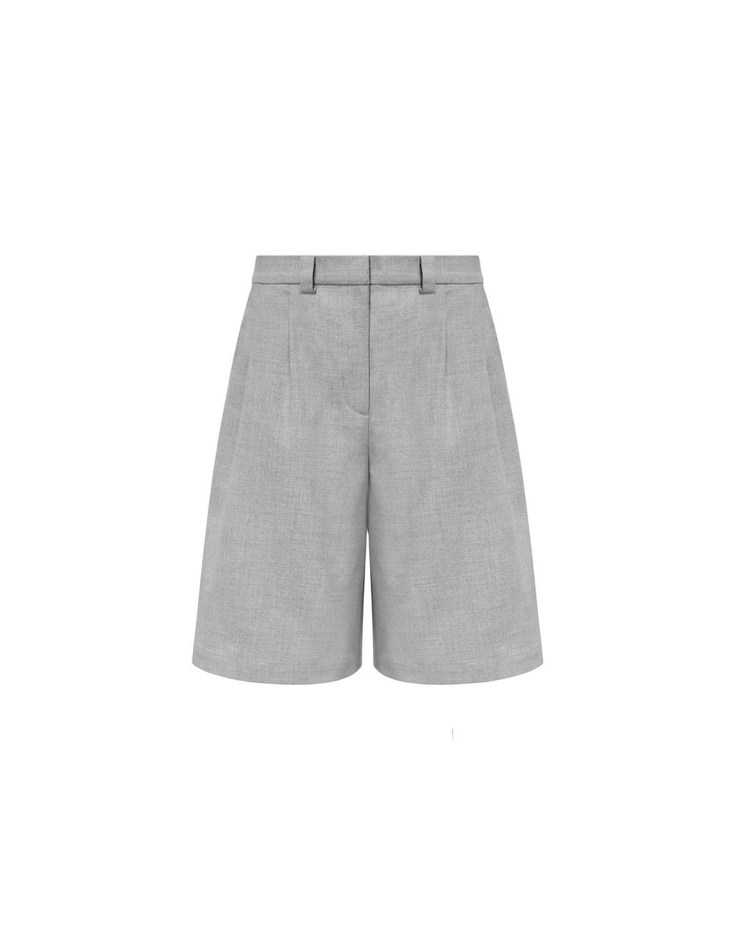 Mandragora Gray Loose Bermuda Shorts Omaro