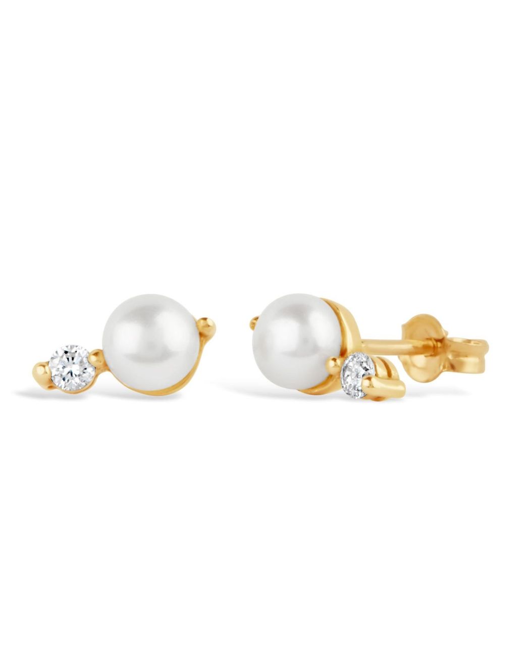 Dinny Hall Metallic Shuga Pearl & Lab-Created Diamond Studs