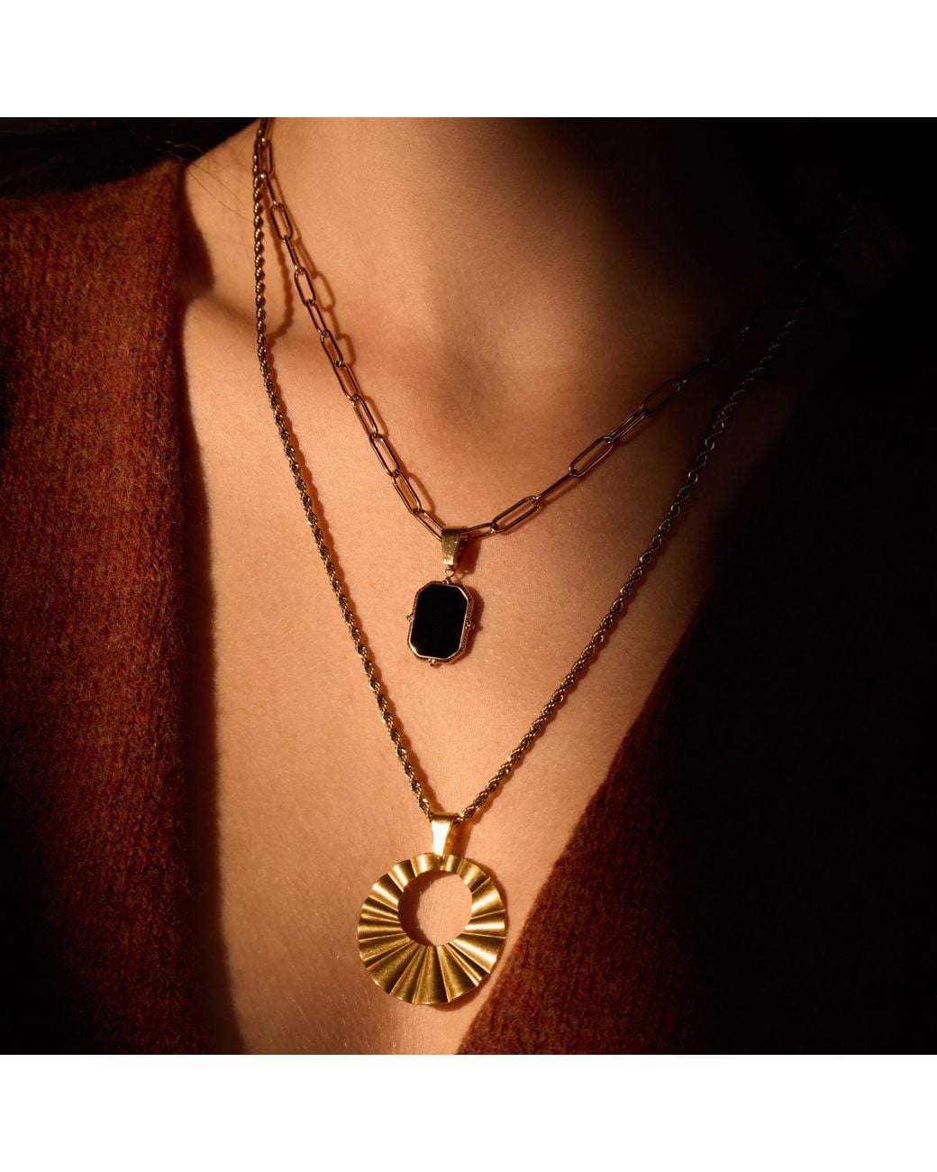 A Weathered Penny White Long Delicate Rope Chain