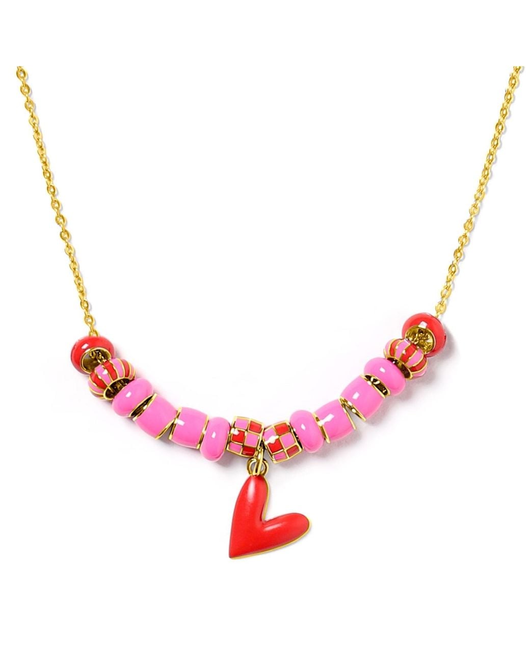Pinnole Pink I Love You Necklace