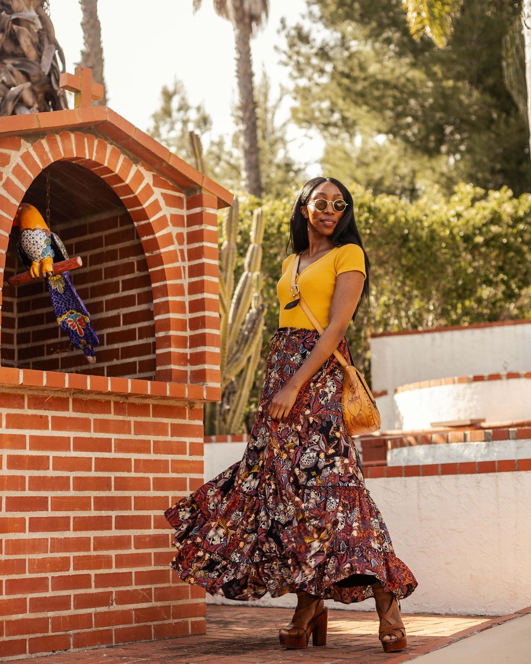 Jennafer Grace Brown Baile Maxi Skirt