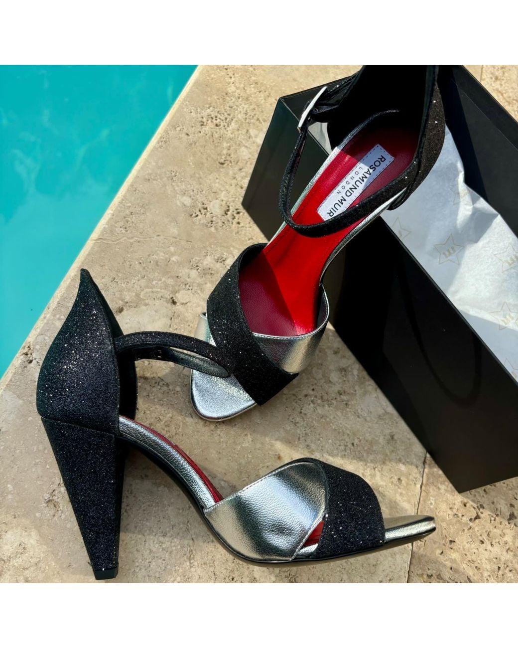 Rosamund Muir London Black Aurora Glitter & Heels