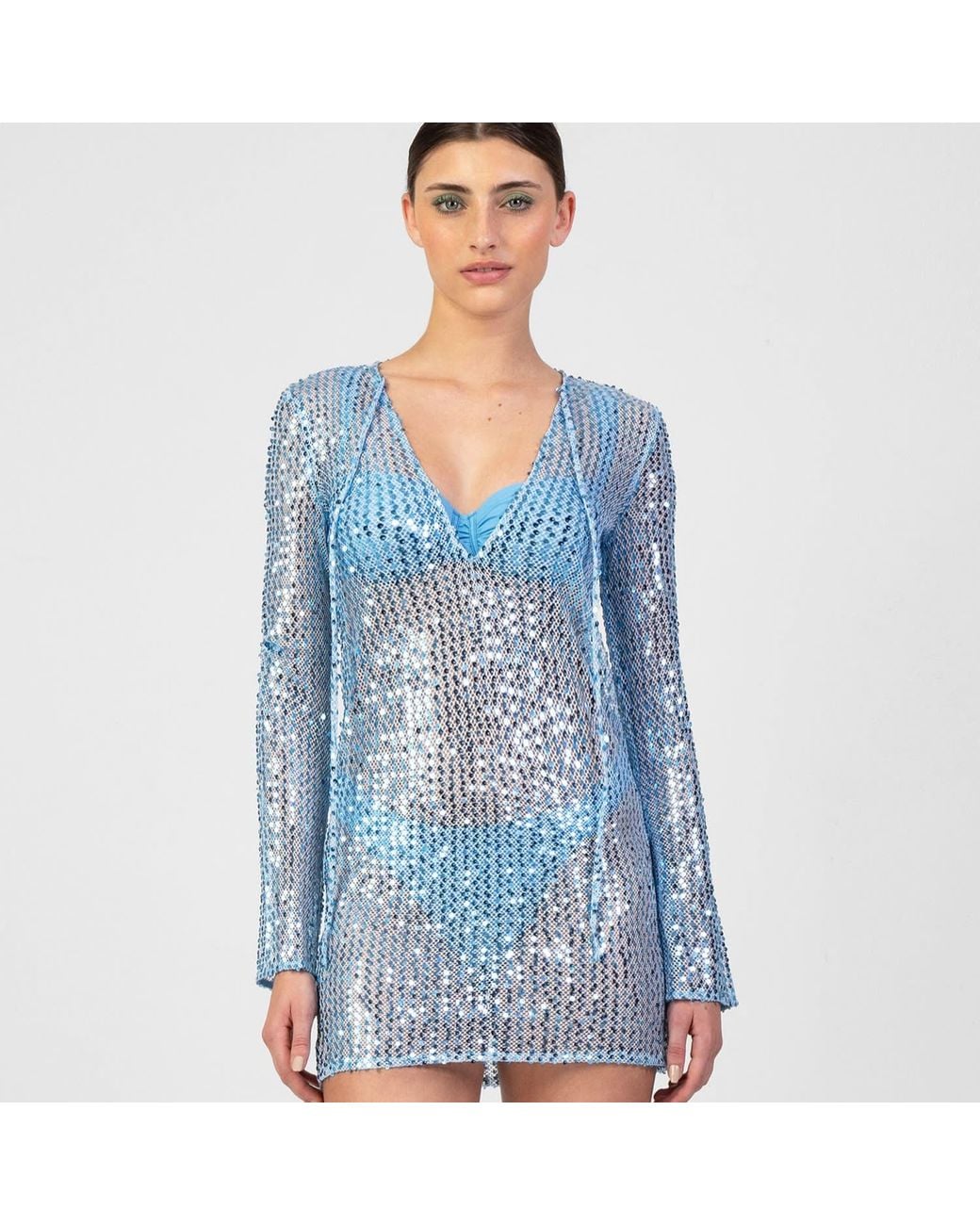 Forever Young the label Blue Chloe Sequin Net Dress