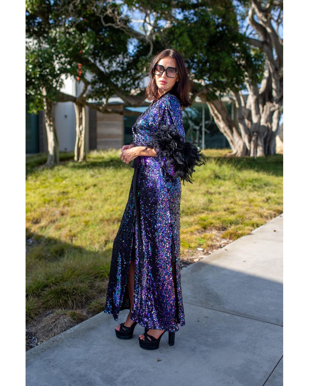 Jennafer Grace Black Marlene Wrap Dress
