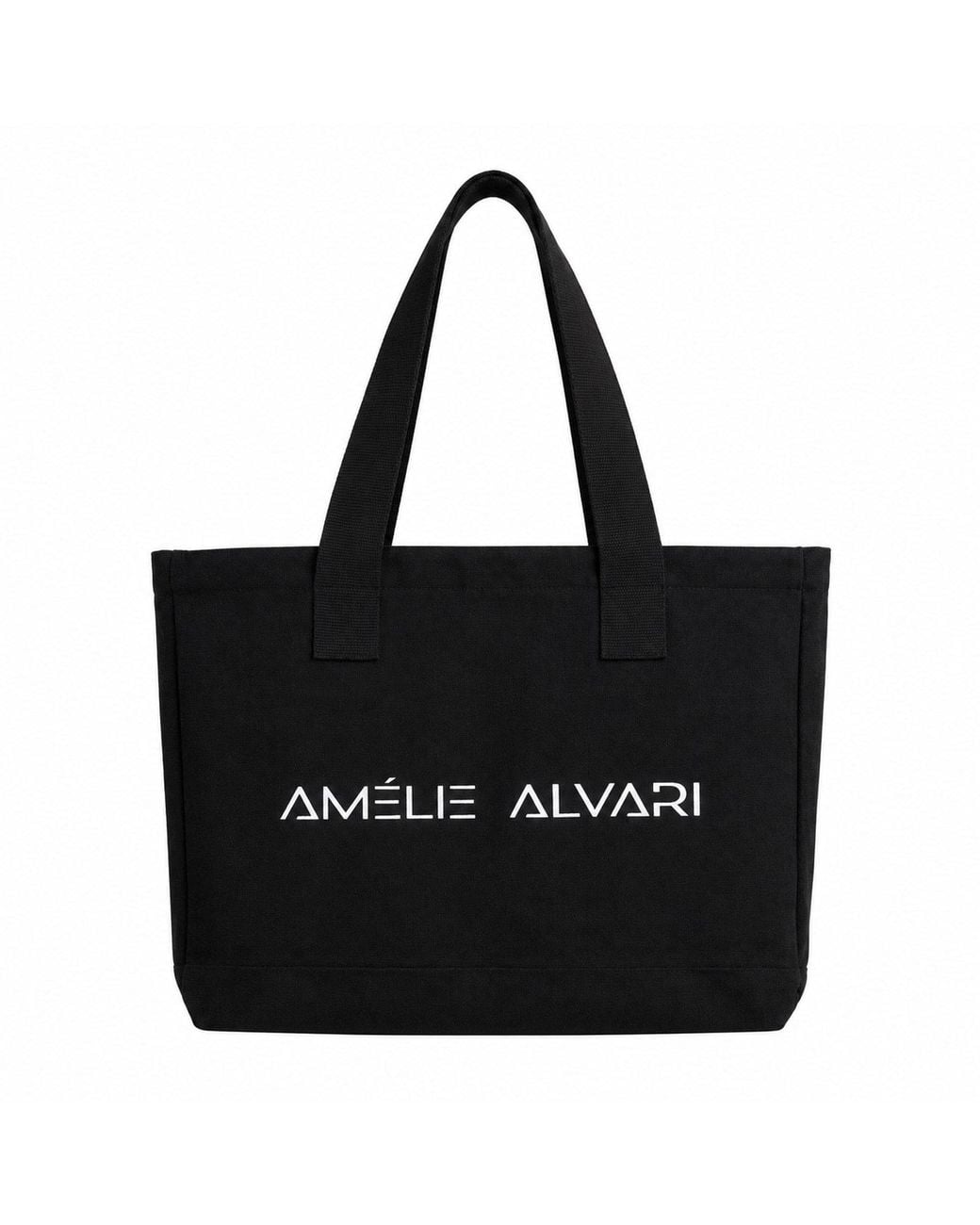 Amélie Alvari Black AméLie Canvas Cotton Tote Bag