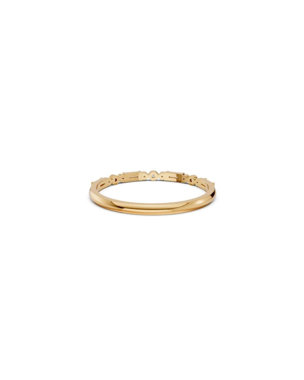 Aya Fine Jewelry White Leona Diamond Half Eternity Ring 14K